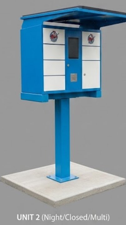 TRIZAN Smart Pick-Up & Drop-Off Key Lockers — Solar, Off-Grid